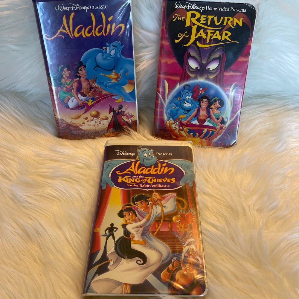 Disney VHS, Aladdin Movie Bundle